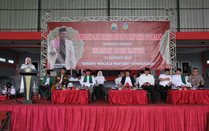 Hari Santri Nasional 2022, Pemkab Lampung Selatan Gelar Pengajian