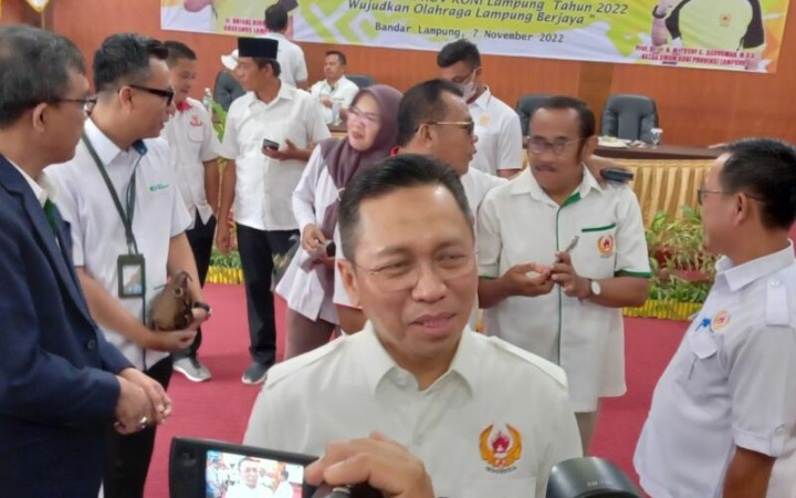 Ketua Umum KONI Lampung Yusuf S Barusman. (ant)