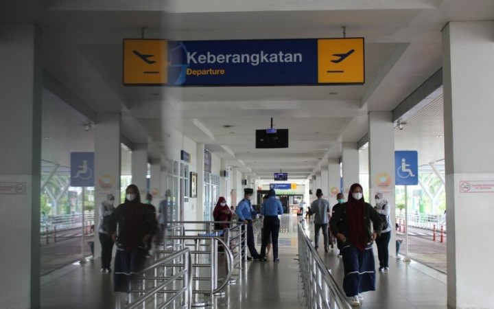 Situasi di Bandara Radin Inten II Lampung pada periode Natal dan Tahun Baru. Lampung Selatan, Jumat (23/12/2022). (ant)
