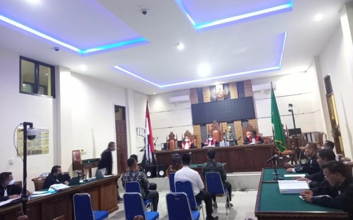Sidang kasus suap penerimaan mahasiswa baru Universitas Lampung di Pengadilan Tipikor/PN Tanjungkarang, Bandarlampung. (ant)