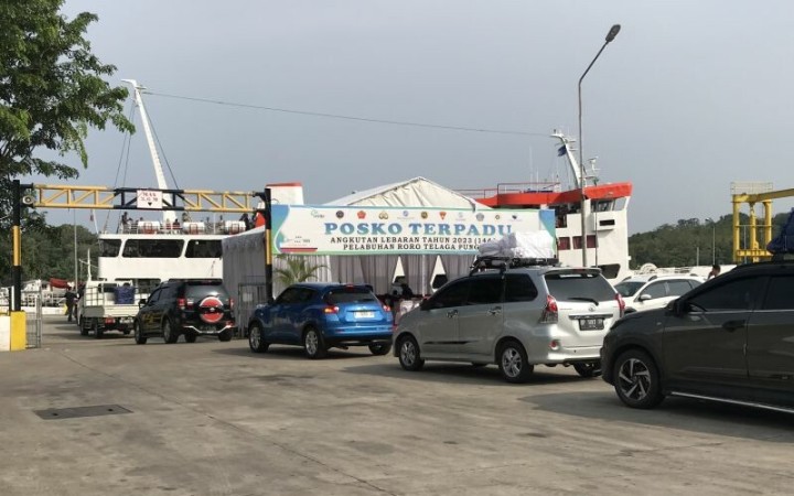 Posko mudik Lebaran Idul Fitri 2023 di Pelabuhan roro Telaga Punggur