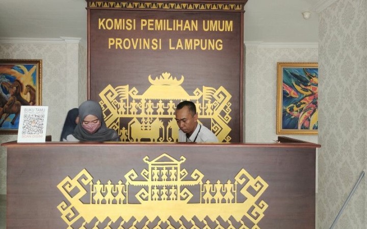 Kantor Komisi Pemilihan Umum (KPU) Provinsi Lampung.  (ant)