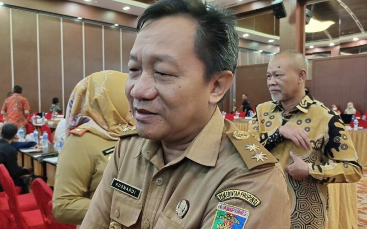 Asisten II Bidang Ekonomi dan Pembangunan Provinsi Lampung, Kusnardi di Bandarlampung, Selasa (21/2/2023). (ant)
