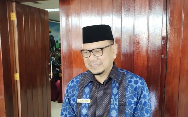 Kepala Kanwil DJKN Lampung Dudung Rudi saat memberi keterangan, di Bandarlampung, Selasa (7/3/2023). (ant)