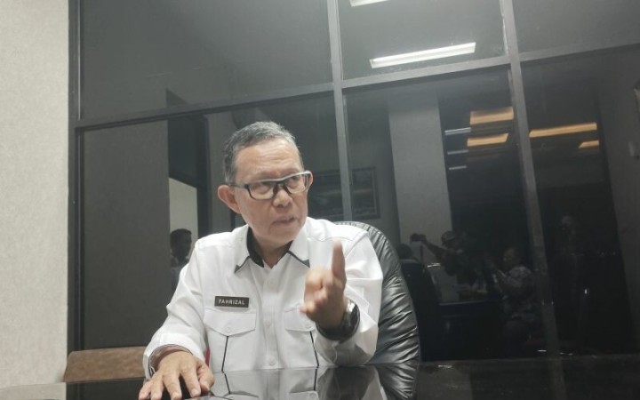 Sekretaris Daerah Provinsi Lampung Fahrizal Darminto sata memberikan keterangan. Bandarlampung, Rabu (3/5/2023). (ant)