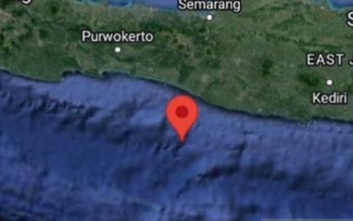 Lokasi gempa M6,6 yang berpusat di Bantu, DIY pada Jumat, (30/6/2023) sekitar pukul 19.57 WIB.