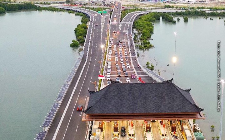 Gerbang Tol Bali Mandara (foto: gemabali/x:@kemenpu)