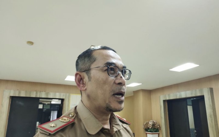 Kepala Dinas Kehutanan (Dishut) Provinsi Lampung Yanyan Ruchyansyah saat memberi keterangan (foto: gemapos/ antara)
