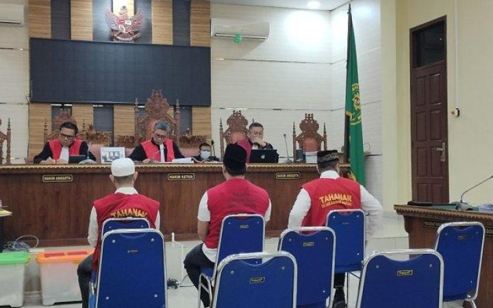 Pengadilan Negeri Tanjungkarang Bandar Lampung vonis hukuman mati kepada Muhammad Rivaldo alias Kif, Selasa (27/2/2024). (foto:beritalampung)