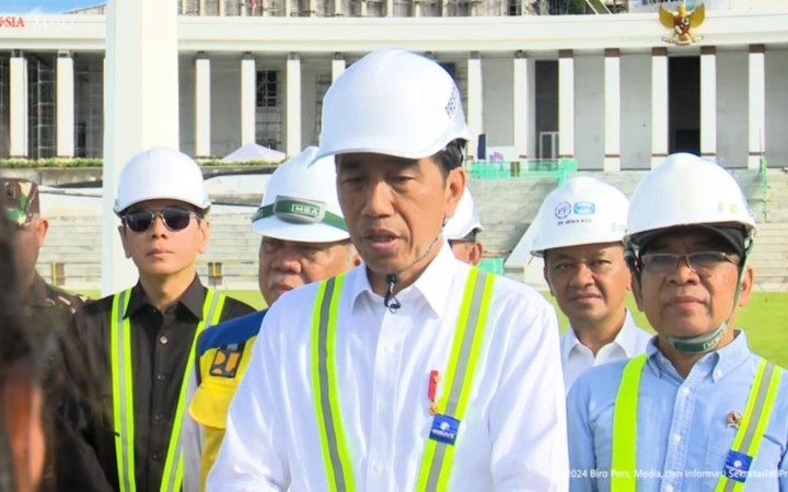 Tangkapan Layar - Presiden RI, Joko Widodo (Jokowi) di IKN, Kalimantan Timur. (gemapos/Youtube Sekretariat Presiden)