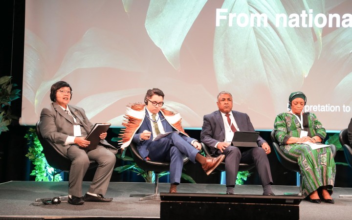 Menteri LHK Siti Nurbaya saat menjadi salah satu pembicara pada panel pleno Menteri di Oslo Tropical Forest Forum 2024, Norwegia, Selasa (25/6/2024) waktu setempat. (Foto: Gemapos/Kementerian LHK)