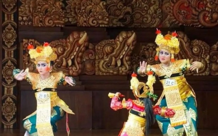 Ilustrasi - Tari Legong Keraton Lasem yang dibawakan anak-anak di Kota Denpasar. (foto: gemabali/pemkotdenpasar)