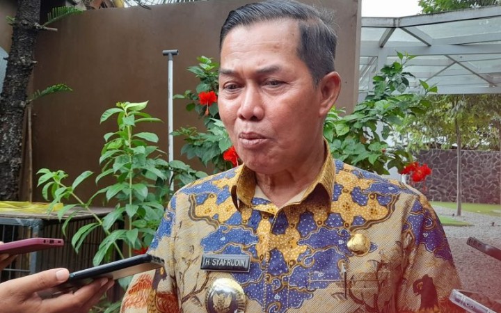 Wali Kota Serang Syafrudin, saat diwawancarai di Serang, Banten (foto: gemapos/ antara)