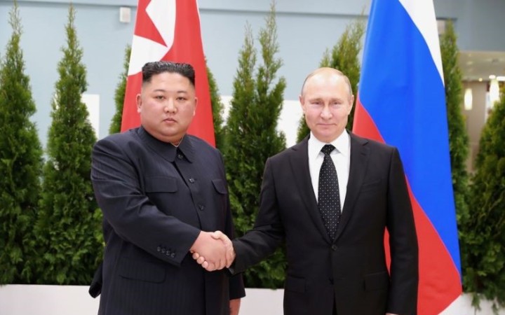Pemimpin Korea Utara Kim Jong Un (kiri) dan Presiden Rusia Vladimir Putin (gemapos/ant)