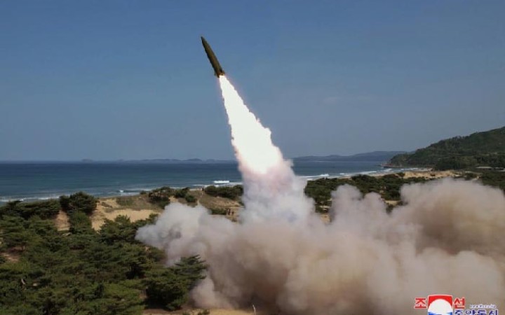 Ilustrasi - Peluncuran rudal Korea Utara. (gemapos/kcna)