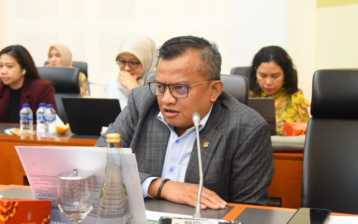 Anggota Banggar DPR RI, Mulyadi saat mengikuti Rapat Panja RKP dan Prioritas Anggaran Tahun 2025 di Gedung DPR, Senayan, Jakarta, Senin (24/6/2024). (gemapos/DPR RI)