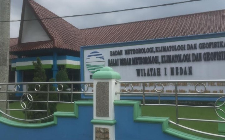 Kantor Balai Besar Meteorologi, Klimatologi dan Geofisika Wilayah I-Medan. (foto:gemapos/net)