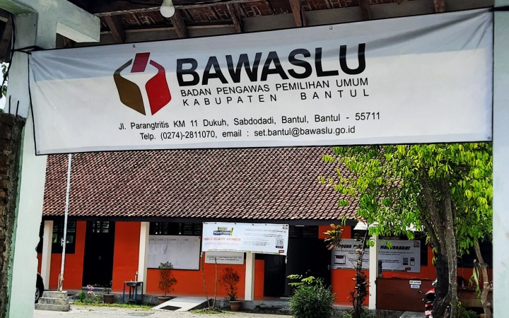 Kantor Badan Pengawas Pemilu (Bawaslu) Kabupaten Bantul. (foto:gemapos/bawaslu bantul)