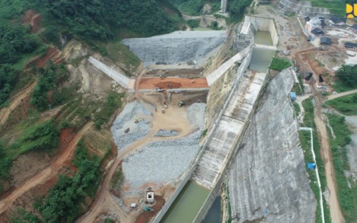 Proyek bendungan Lau Simeme berkapasitas 21.07 meter kubik ditargetkan rampung di semester I tahun 2024. (gemapos/PUPR