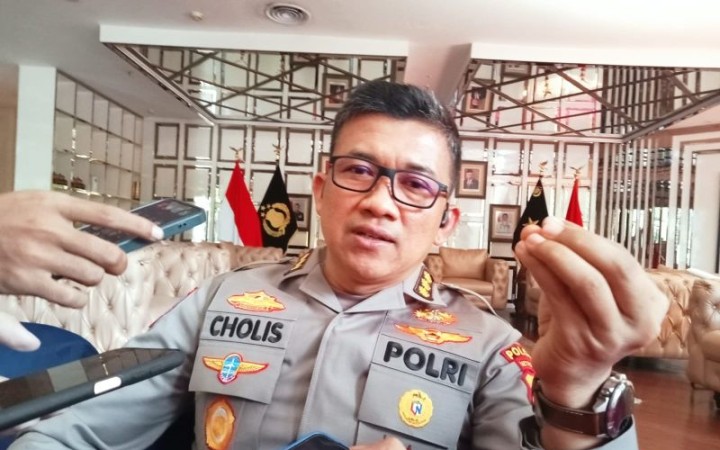 Ketua Satgas Pengendalian Pencemaran Udara Polda Metro Jaya Kombes Pol Nurcholis saat diwawancarai di Jakarta, Kamis (7/9/2023). (foto:gemapos/ant)