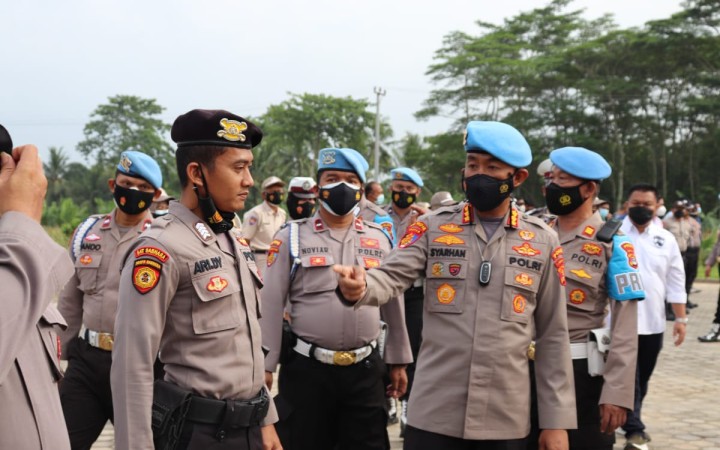 Siapkan pengamanan Pemilu 2024 Polres Lampung Selatan menyiagakan 378 personel. (foto:beritalampung)