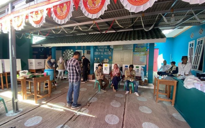 Polresta Bandar Lampung menyiagakan personel untuk melakukan pengamanan pemilihan suara ulang (PSU) di Bandar Lampung. (foto:beritalampung)