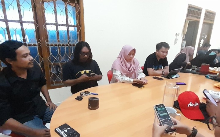 Hari ini Minggu (25/2/2024) WALHI Lampung gelar konferensi pers, guna merespon kejadian banjir di Bandar Lampung. (foto:beritalampung)