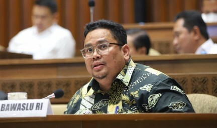 Ketua Bawaslu Rahmat Bagja saat RDP bersama Komisi II DPR RI, KPU, dan DKPP di Senayan, Jakarta, Rabu (31/8/2022). (ist)