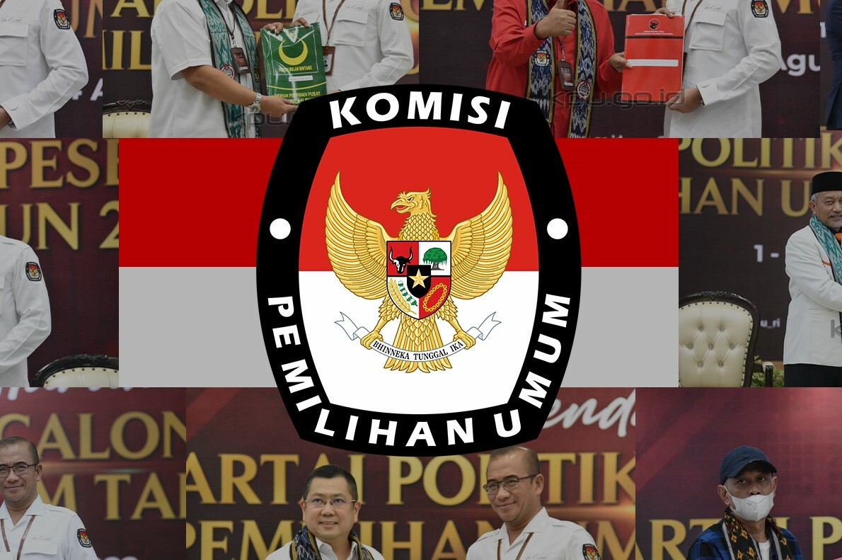 Komisi Pemilihan Umum Republik Indonesia (KPU RI) mencatat 40 partai politik (parpol) resmi mendaftar sebagai calon peserta Pemilu 2024