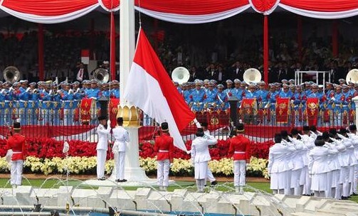 Direktorat Lalu Lintas (Ditlantas) Polda Metro Jaya melakukan rekayasa lalu lintas di sekitar Istana Merdeka dan Istana Negara