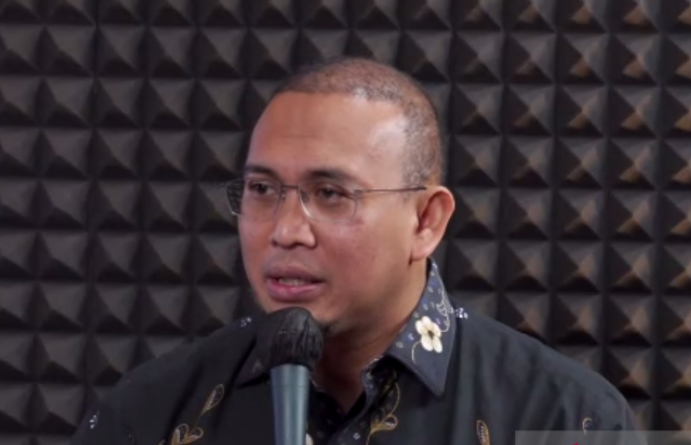 Tangkapan layar - Anggota Dewan Pembina Partai Gerindra Andre Rosiade saat diskusi daring yang digelar Total Politik dengan tema “Dinamika Elektabilitas Capres Menuju 2024” dipantau di Jakarta, Rabu (19/4/2023). (ant)